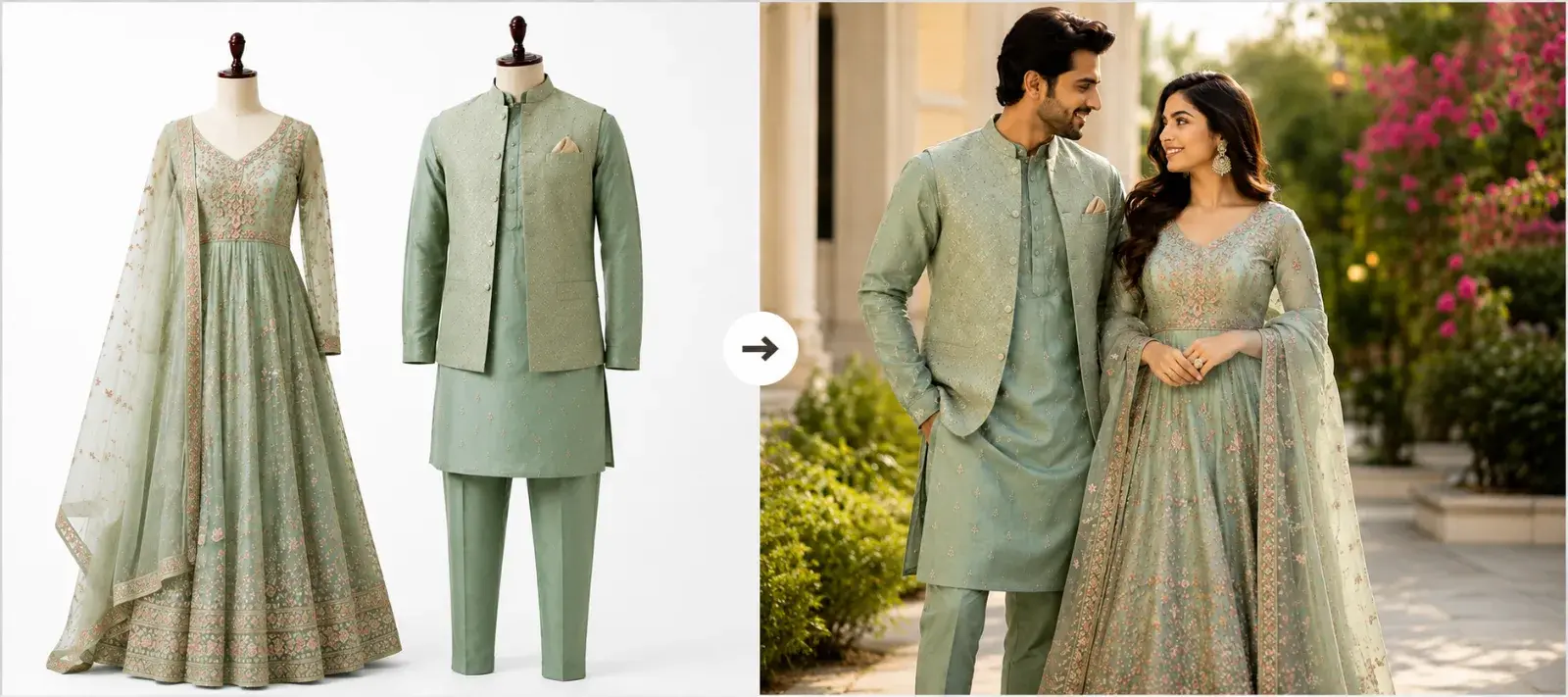 Couple Outfit Try-On Feature
